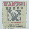 2001 Osama Bin Laden Wanted Dead or Alive Shirt Front Graphic