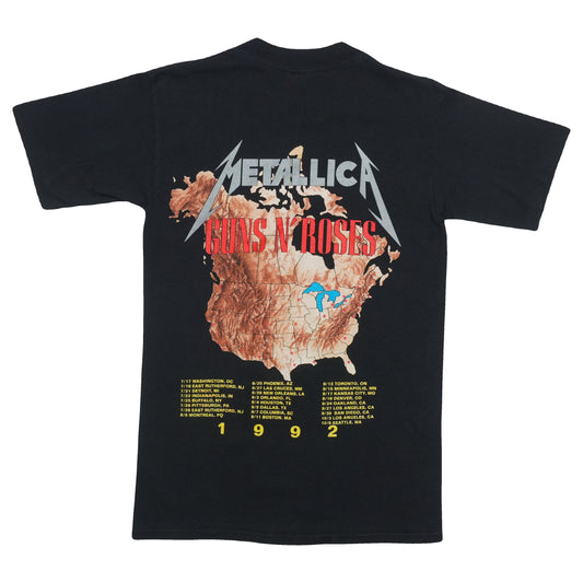 1992 Guns N Roses Metallica Tour Shirt