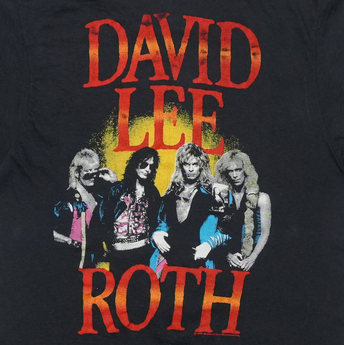 1986 David Lee Roth Shirt Back Graphic