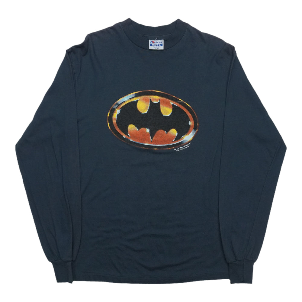 1990s Batman Logo Long Sleeve Shirt Front