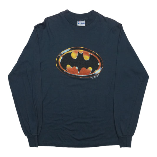 1990s Batman Logo Long Sleeve Shirt Front