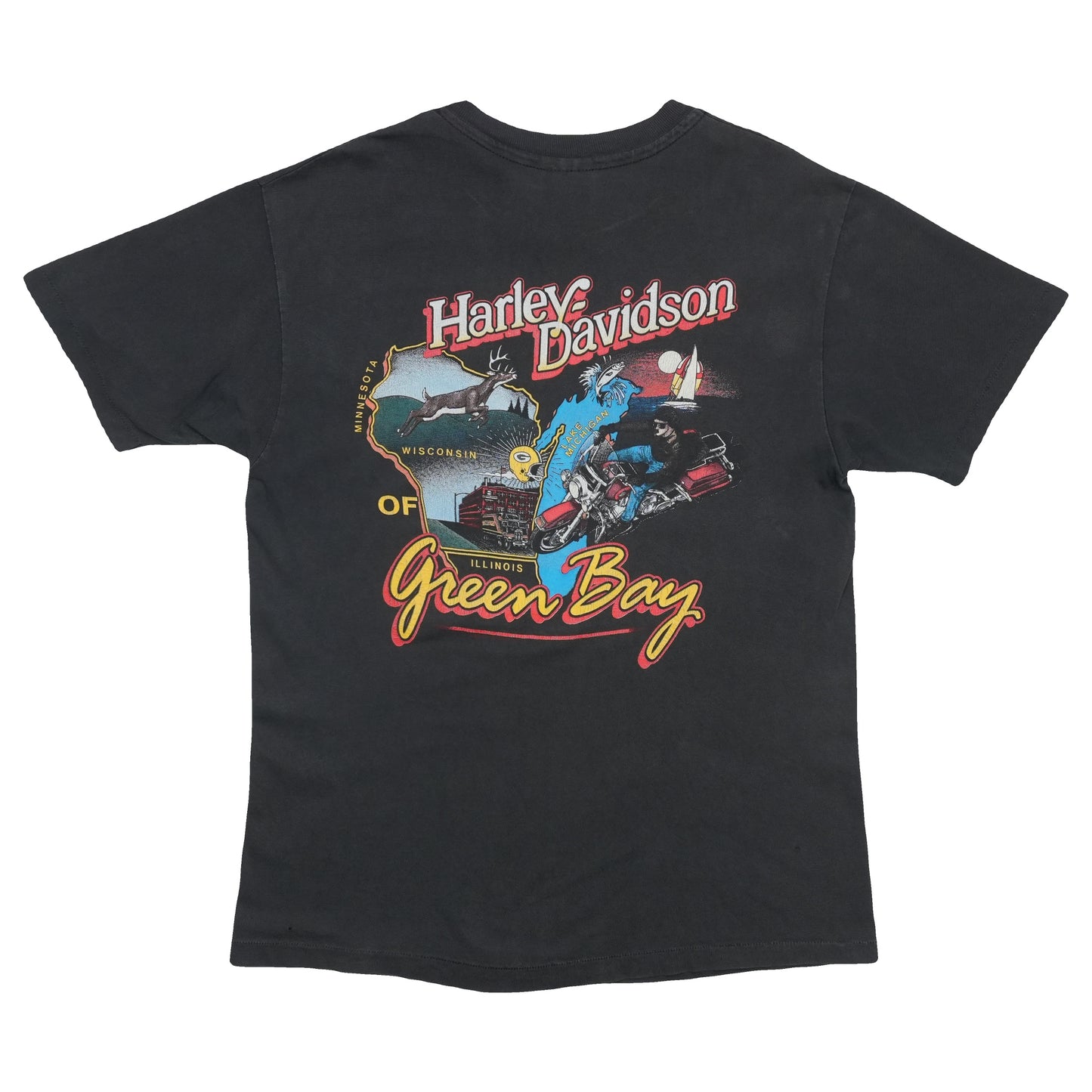 1992 Harley Davidson Green Bay Shirt