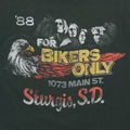1988 Sturgis Black Hills Rally Shirt Back Graphic