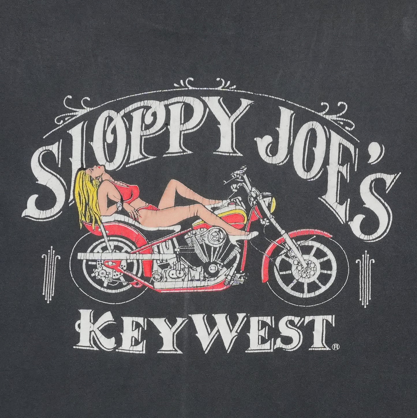 1990s Sloppy Joe's Key West Shirt Back Graphic