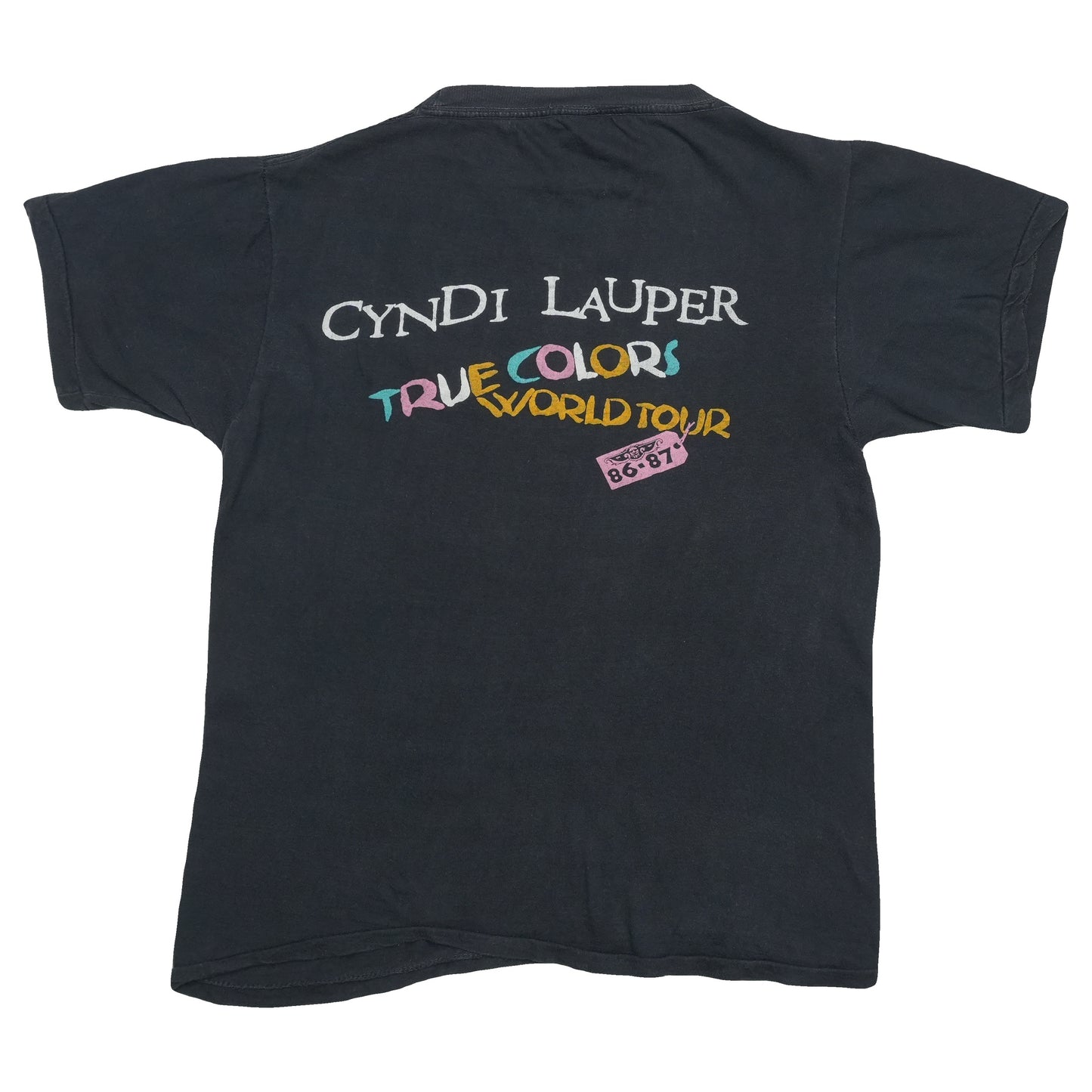 1986 Cyndi Lauper True Colors World Tour Crew Shirt