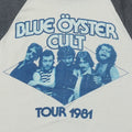 1981 Blue Oyster Cult Fire Of Unknown Origin Raglan Shirt Detail 6