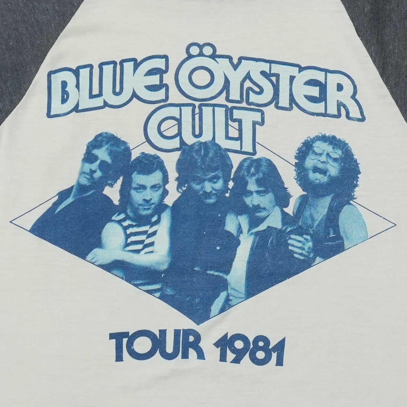 1981 Blue Oyster Cult Fire Of Unknown Origin Raglan Shirt Detail 6