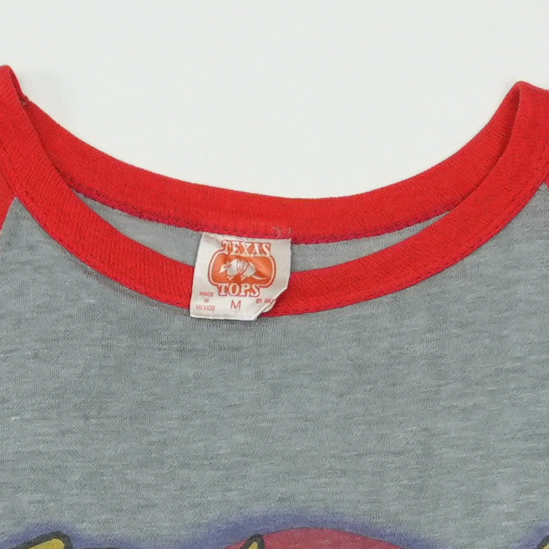 1981 Red Rider Lunatic Fringe Raglan Shirt Detail 4