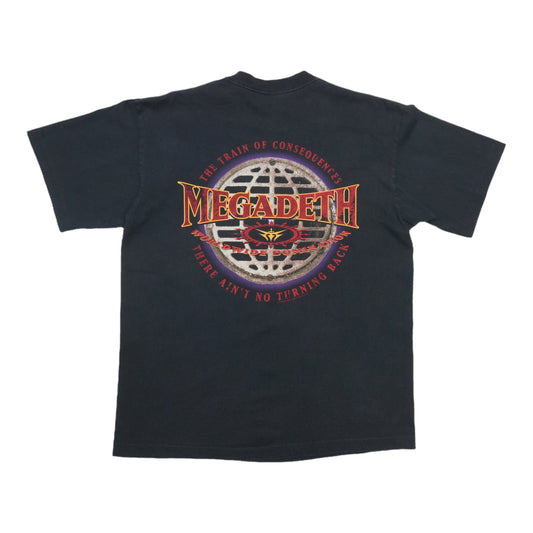 1994 Megadeth Train of Consequences Shirt Back