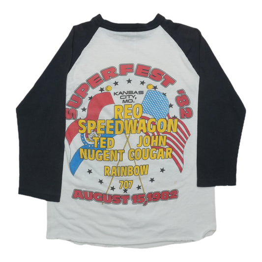 1982 REO Speedwagon Superfest Tour Jersey Back