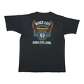 1990s Harley Davidson Eagle Lightning Flags Starburst ShirtBack