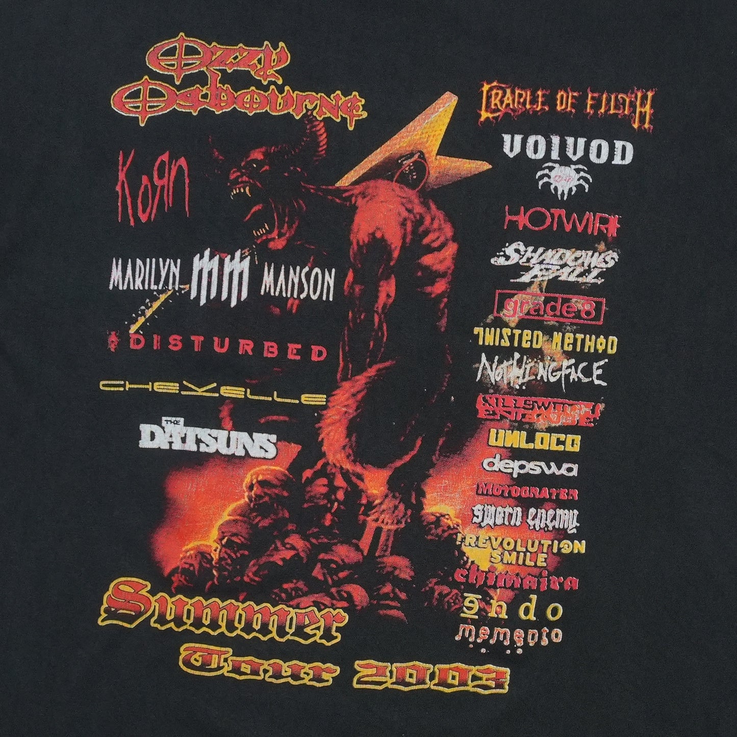 2003 Ozzfest Tour Shirt Detail 6