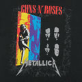 1992 Guns N Roses Metallica Faith No More Stadium Tour Shirt Front Detail 1