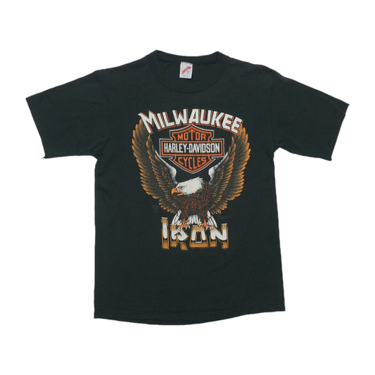 1990s Harley Davidson Iron Shirt Front