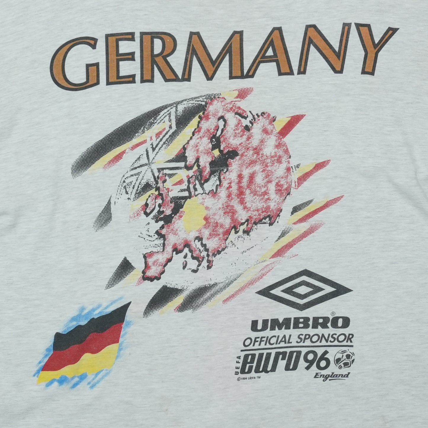 1996 Germany Euro 96 Umbro Shirt Detail 2