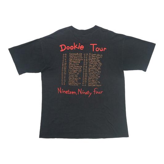 1994 Green Day Dookie Tour Shirt Back