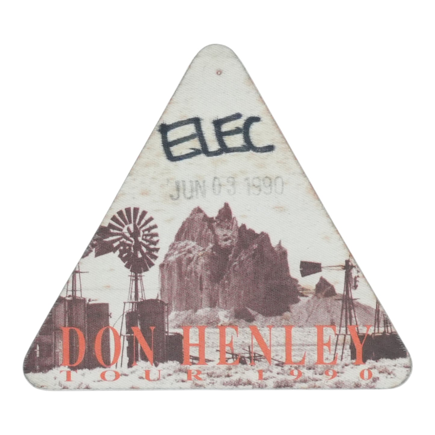 1990 Don Henley Tour 1990 Event Backstage Pass - front