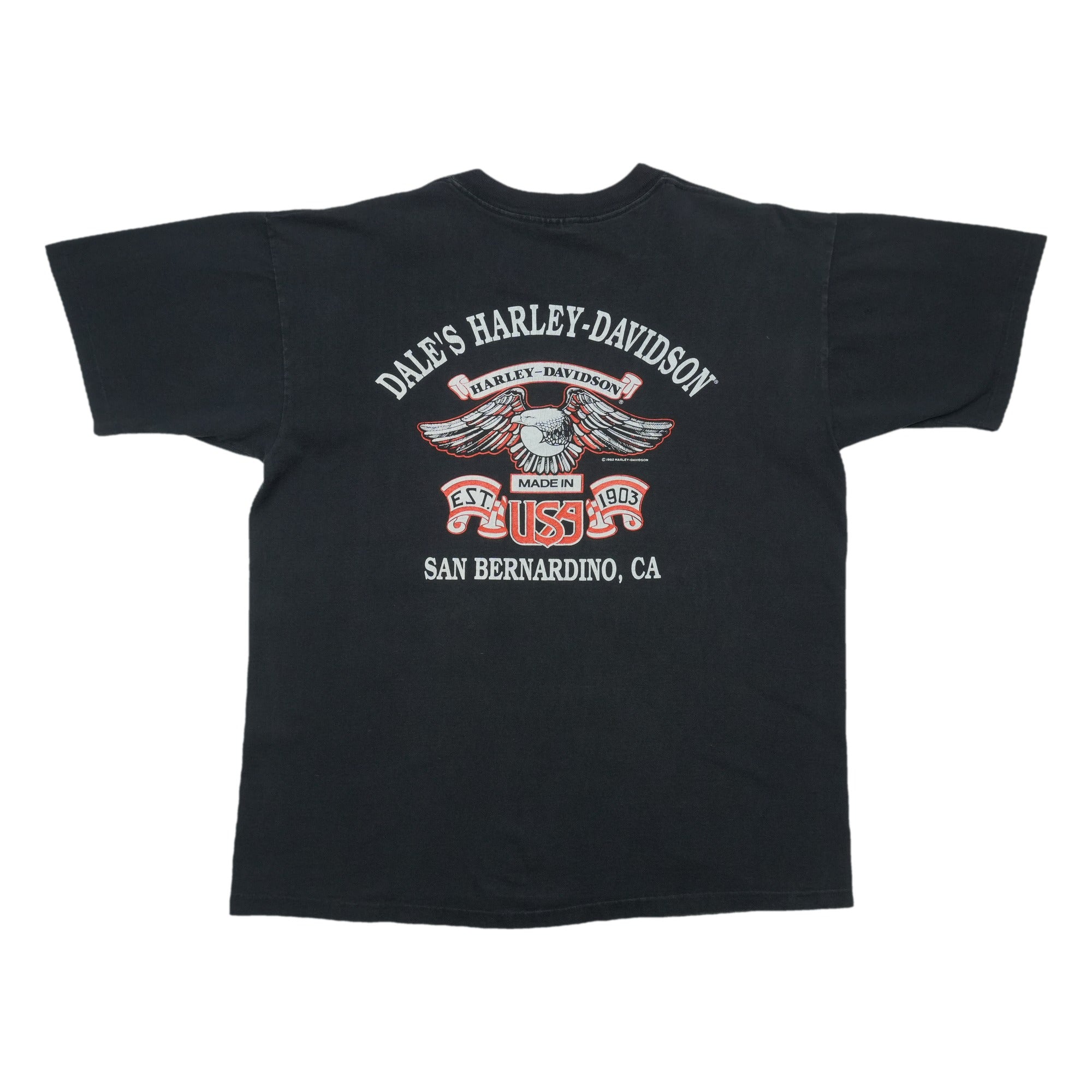 1990s Harley Davidson Bar Shield Flames Shirt | WyCo Vintage