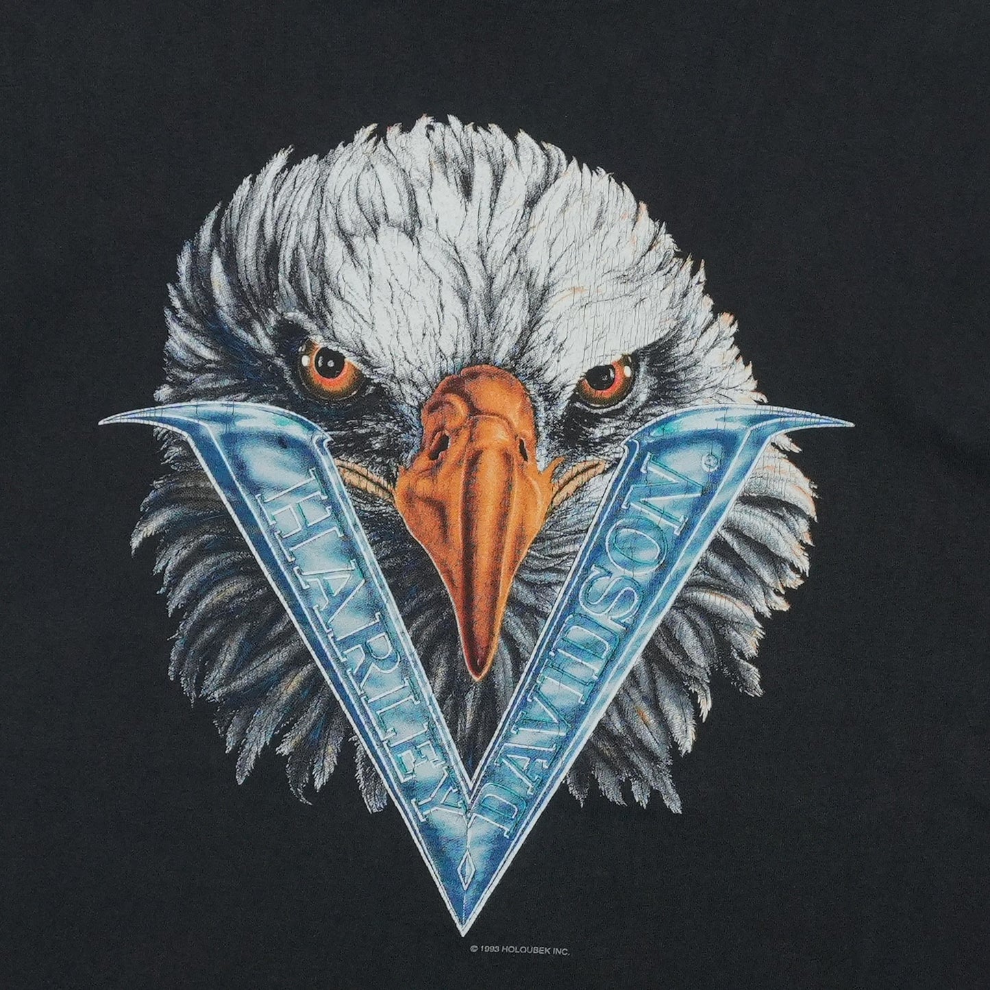 1993 Harley Davidson Eagle V Graphic ShirtFront Graphic