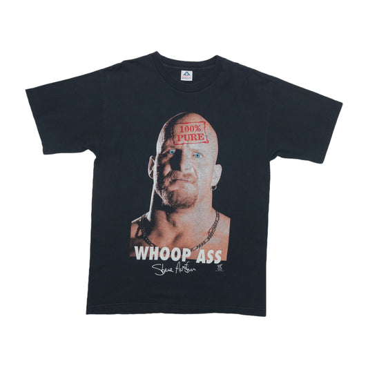 1996 Stone Cold Steve Austin Whoop Ass Shirt Front