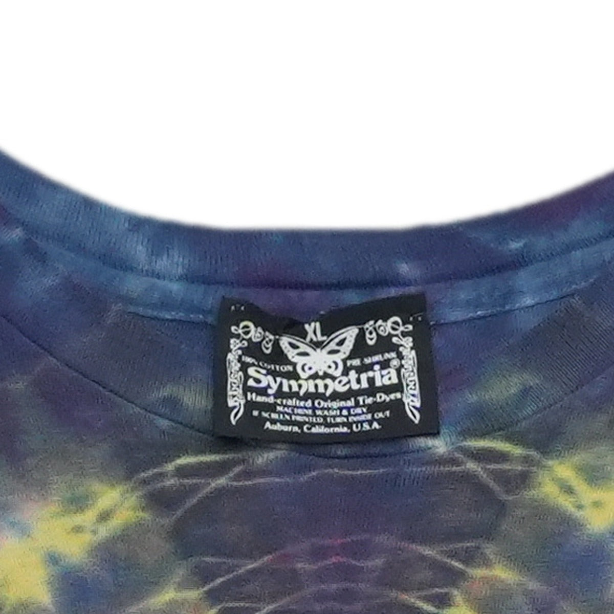 1980s Deep Purple Tie Dye Shirt Tag