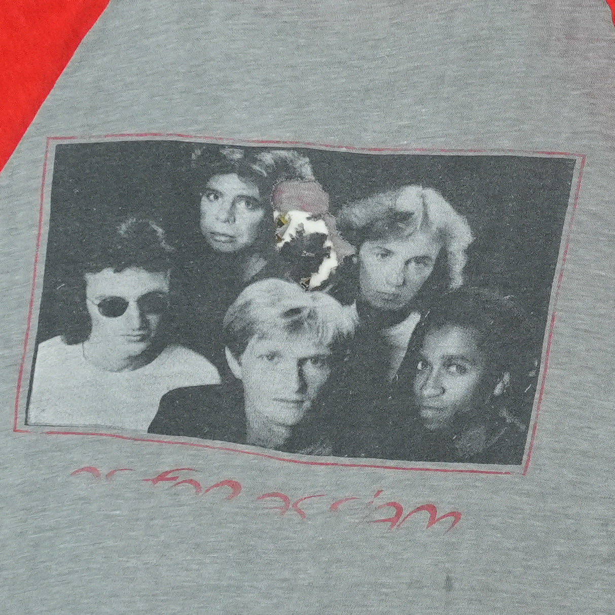 1981 Red Rider Lunatic Fringe Raglan Shirt Detail 8