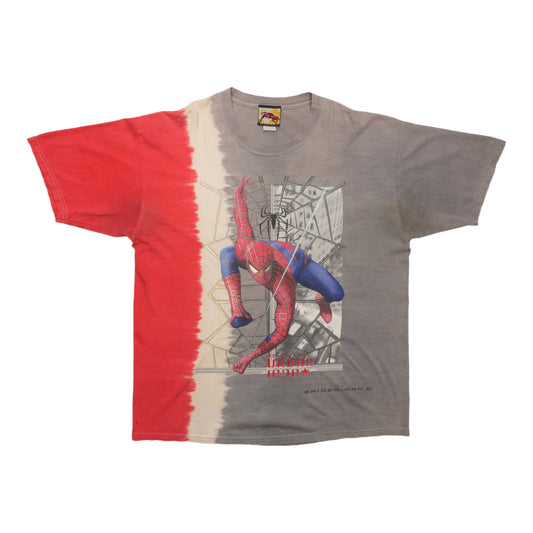 2002 Spider-Man Movie Tie Dye Shirt Front
