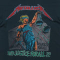 1989 Metallica And Justice for All Tour Shirt Tag
