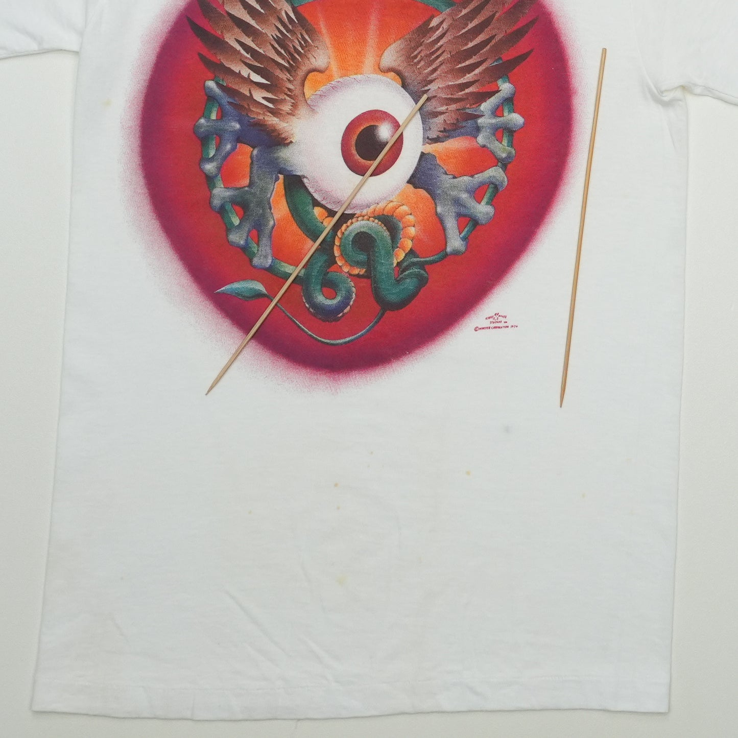 1974 Flying Eye Kelley Mouse Monster Corporation Shirt Front Detail 3