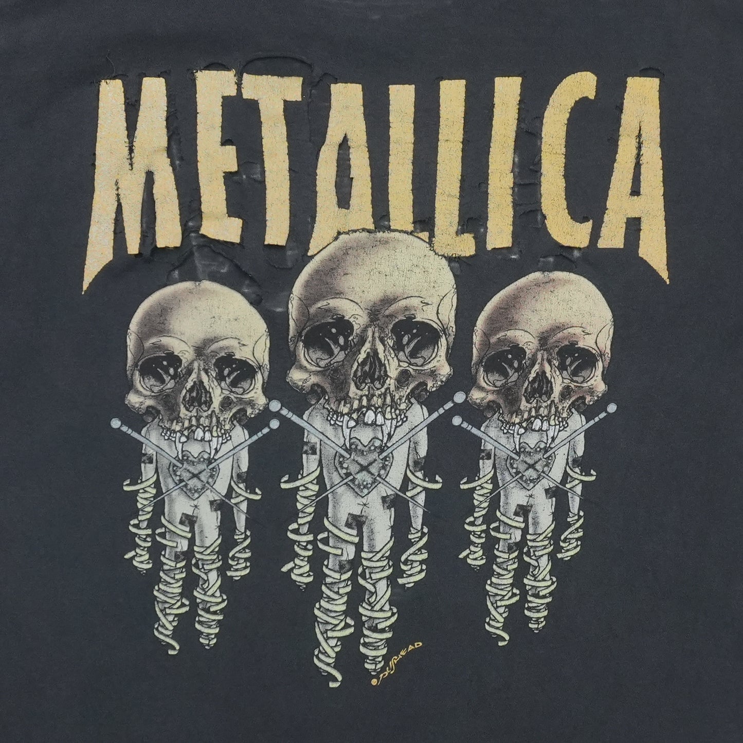 1990s Metallica Pushead Shirt Back Detail 1