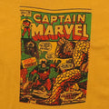 1970s Captain Marvel Comic Book Shirt Detail