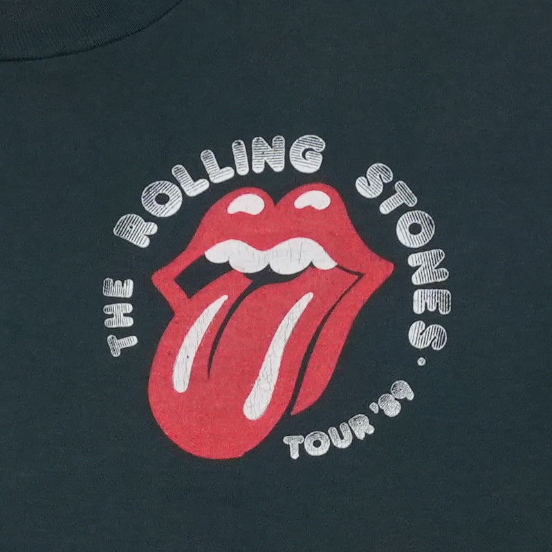 1989 Rolling Stones Steel Wheels Tour Shirt Front Graphic