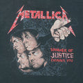 1988 Metallica ...And Justice for All European Tour Shirt Back Graphic