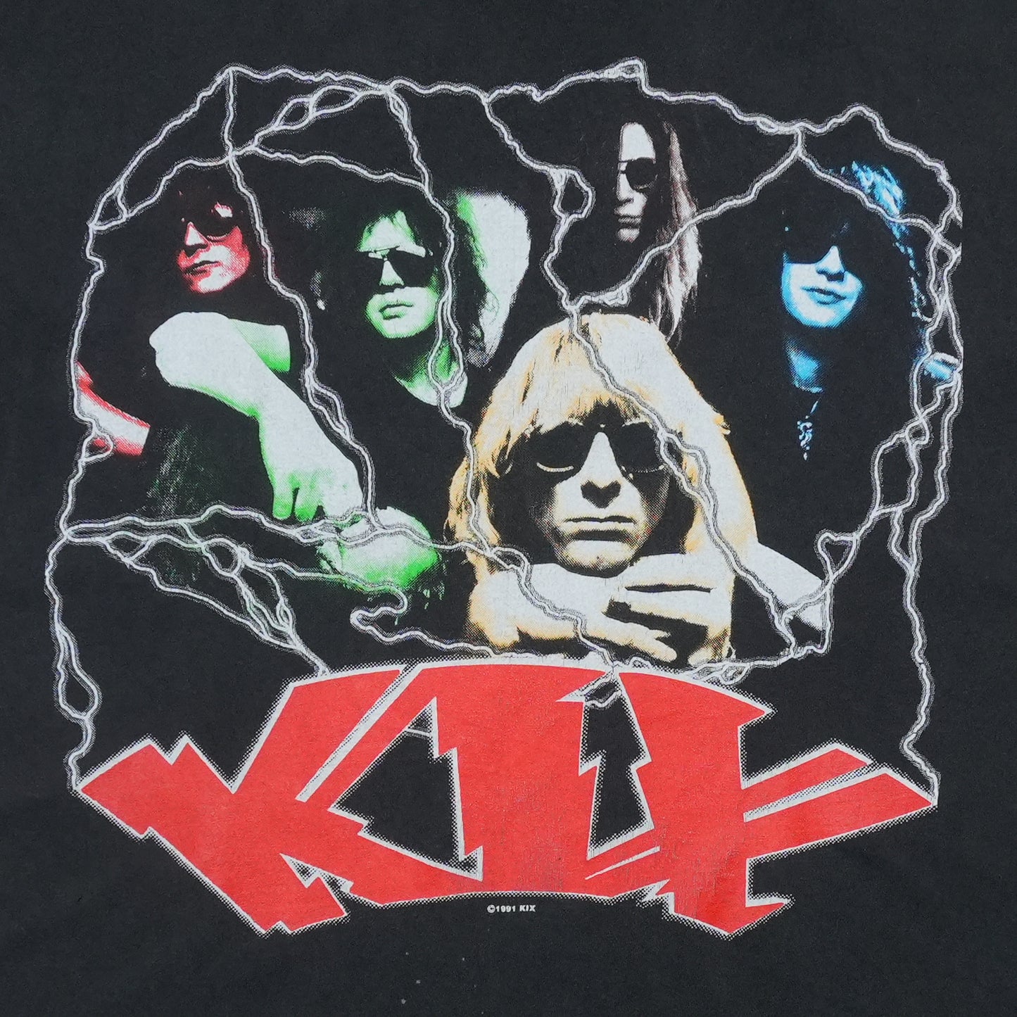 1992 Kix Hot Wire Tour Shirt Front Graphic