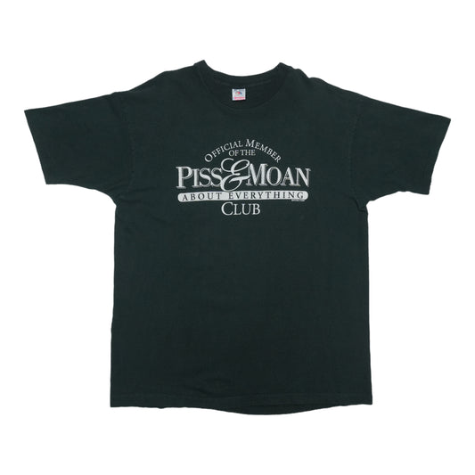 1990s Piss And Moan About Everything Club Shirt Front
