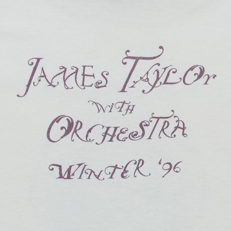 1996 James Taylor With Orchestra Winter Tour Shirt Detail