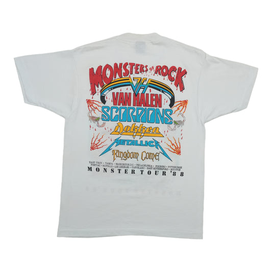 1988 Monsters of Rock Monster Tour Shirt Back