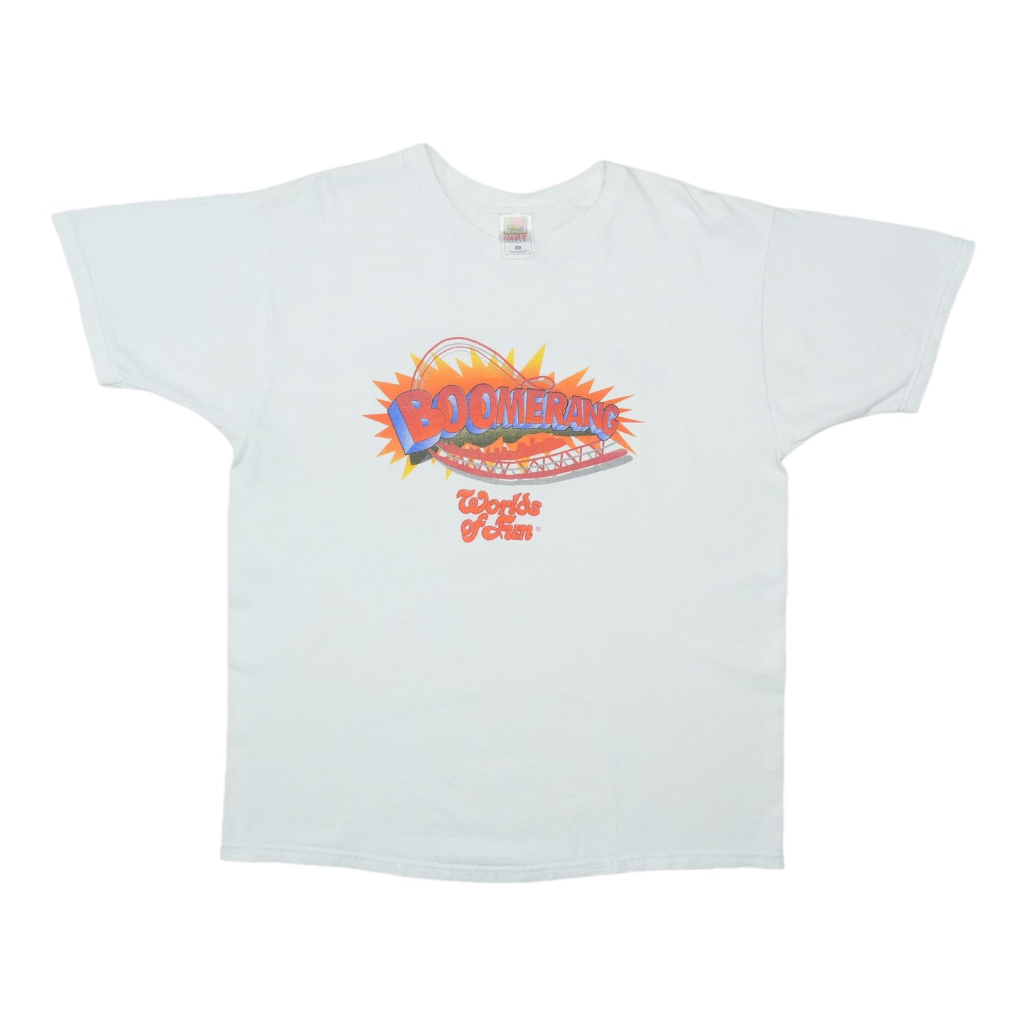 2000 Worlds Of Fun Boomerang Shirt Front