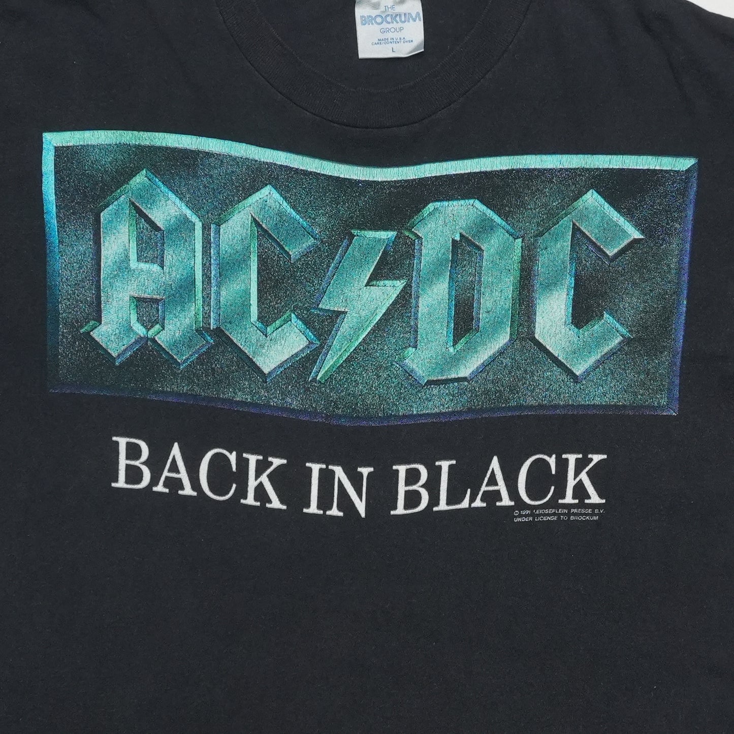1990 ACDC Back in Black Tour Shirt