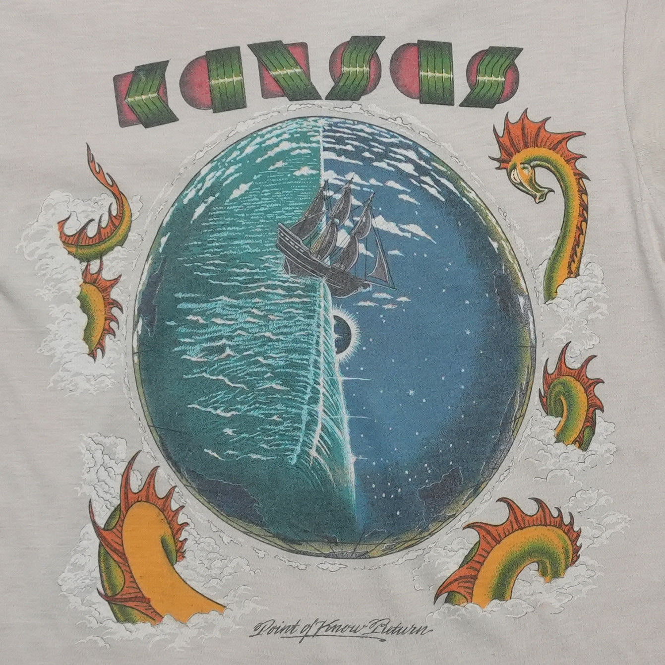 1977 Kansas Point Of Know Return Shirt Detail