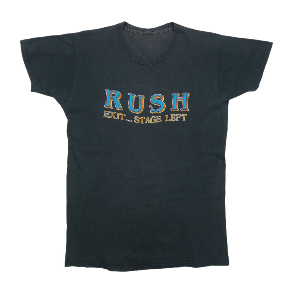 1982 Rush Exit Stage Left Tour Shirt Front