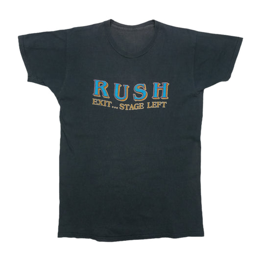 1982 Rush Exit Stage Left Tour Shirt Front