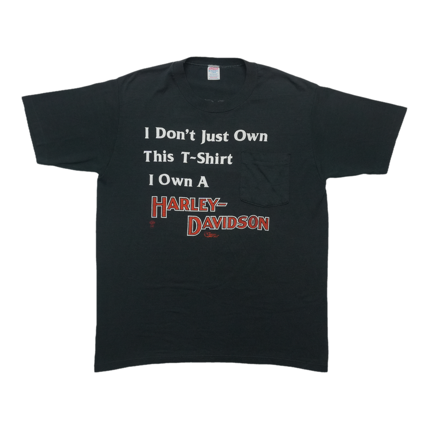 1980s Harley Davidson Own A Harley Pocket ShirtFront