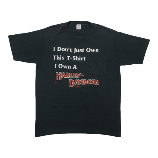 1980s Harley Davidson Own A Harley Pocket ShirtFront