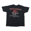 1982 Iron Maiden Killers World Tour Shirt Back
