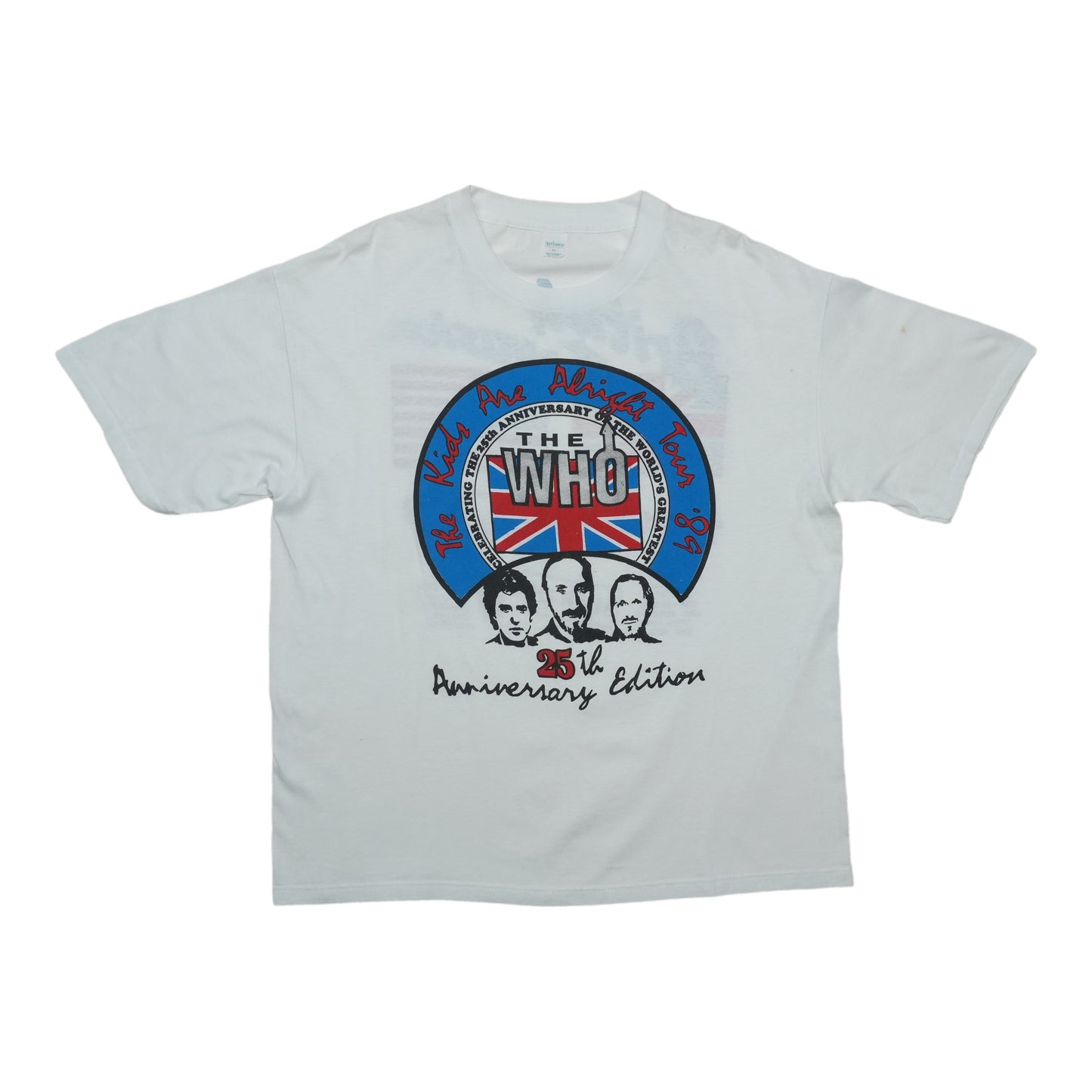 1989 The Who 25th Anniversary Edition Shirt Front