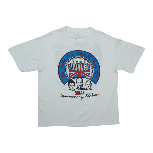 1989 The Who 25th Anniversary Edition Shirt Front