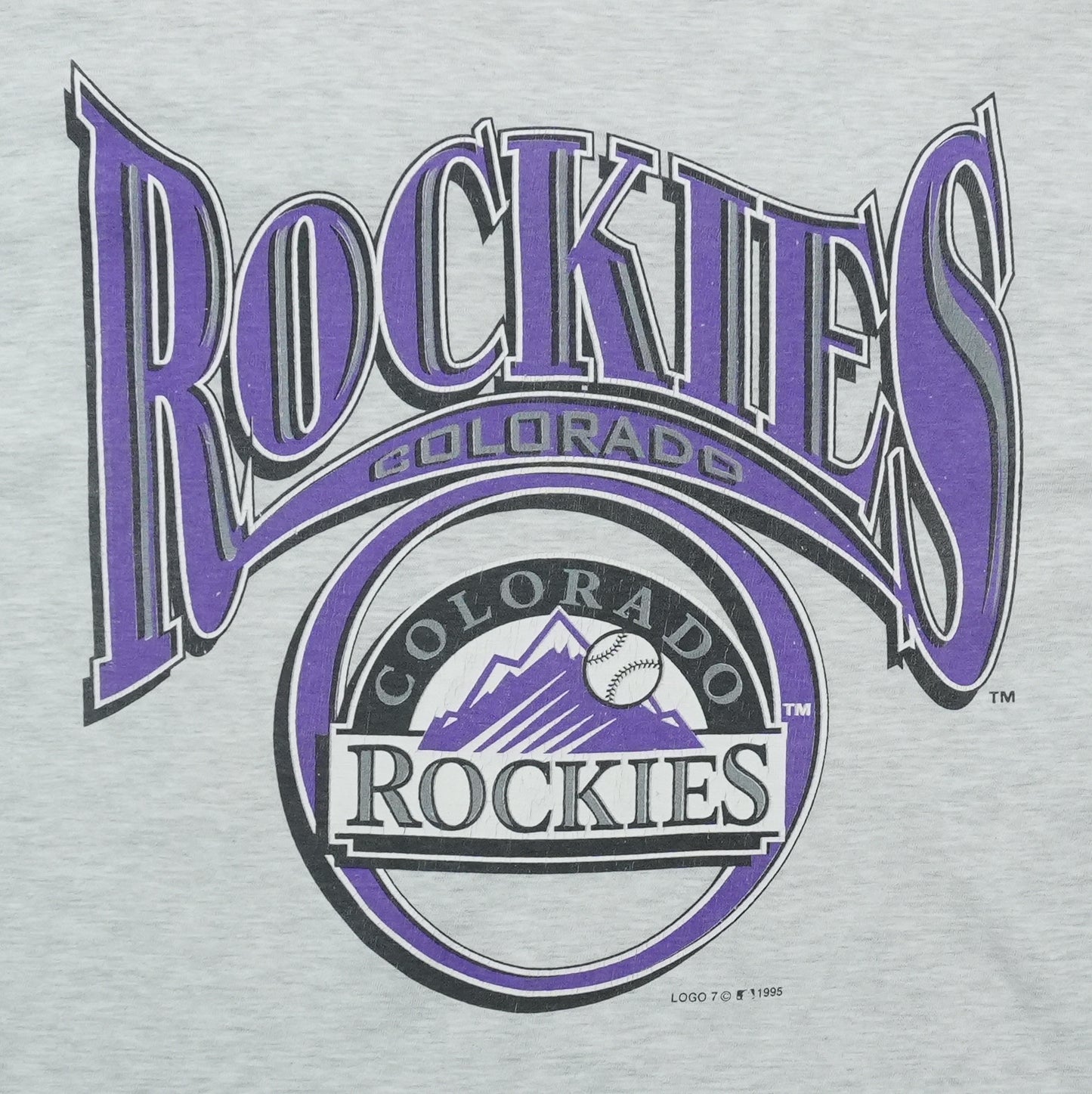 1995 Colorado Rockies Shirt Detail