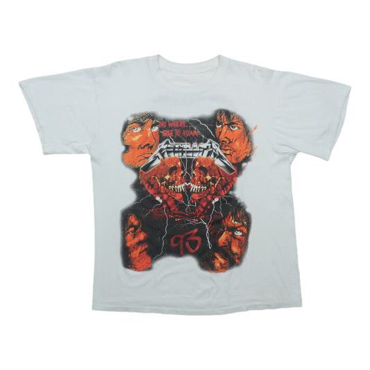 1993 Metallica Nowhere Else to Roam Tour Shirt Front