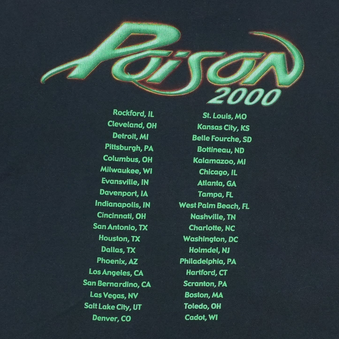 2000 Poison Tour Shirt